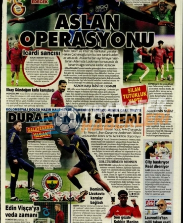 Gazete Manşetlerinde Süper Lig Gündemi: Galatasaray’ın Zorlu Galibiyeti, Dev Derbi Öncesi Son Virajlar ve Sakatlık Raporları