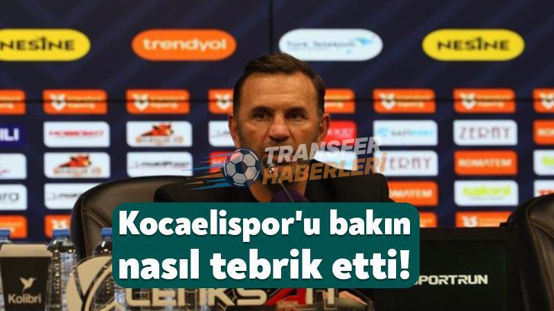 Kocaelispor Mağlubiyeti Sonrası Okan Buruk: “Üretemedik, Sorumluluk Benim”