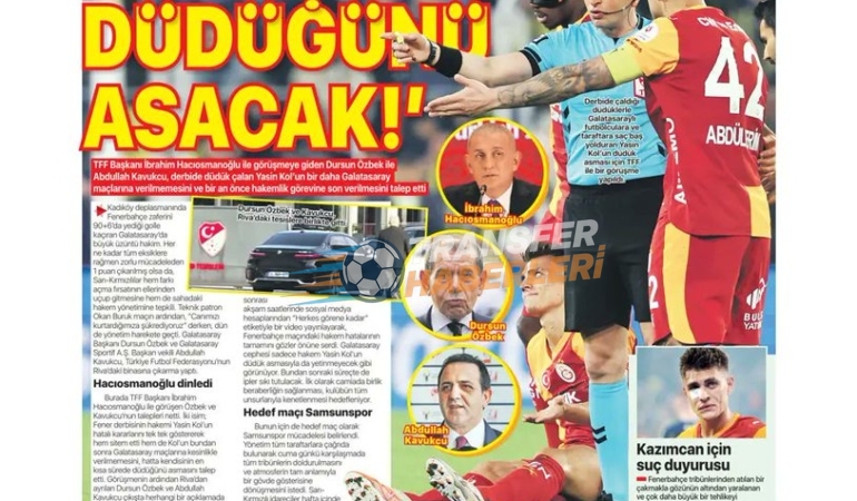 Gazete Manşetlerinden Süper Lig ve Avrupa Futbol Gündemi
